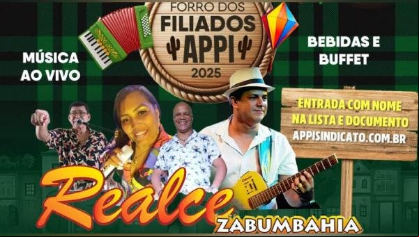 APPI/APLB PROMOVE FORRÓ PARA FILIADOS NESTA QUARTA (18), NA AABB DE ILHÉUS